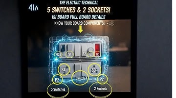 🔴12 model board connection 5 switch & 2 socket + mini MCB complete wiring ✅😲