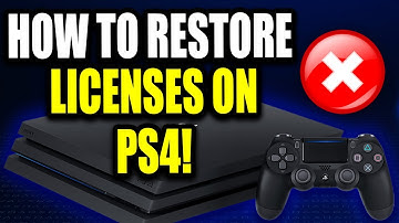 How to Restore Licenses on PS4! PS4 "Can