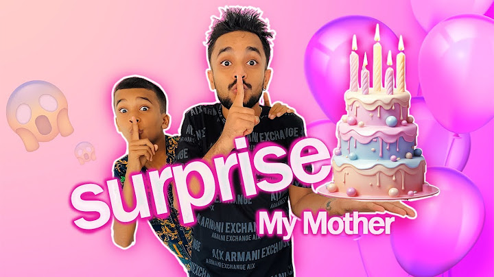I surprise my mom on her birthday 🤫🧏💖