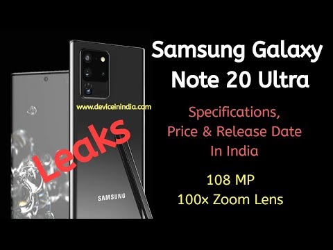 Samsung Galaxy Note 20 Ultra Leaks   Specifications  Price  amp  Release Date In India