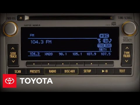 2011-2012 Matrix How-To: Deluxe Audio System | Toyota