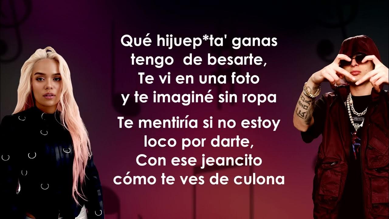 KAROL G, Peso Pluma QLONA Letra Lyrics - YouTube