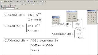 Программирование в MathCad решения СЛУ