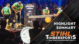 STIHL TIMBERSPORTS® Team World Championship 2023 - competition highlights