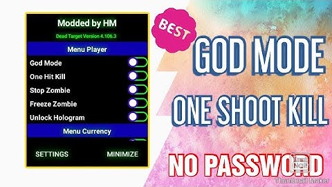 Dead Target Mod Menu Version 4.106.3