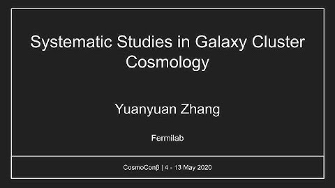 Yuanyuan Zhang: Systematic Studies in Galaxy Cluster Cosmology