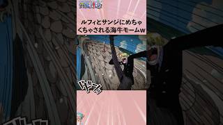 ルフィとサンジにめちゃくちゃされる海牛モームw #onepiece #ワンピース #アニメ #雑学