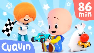 The Amazing Race of Balloon Cars:learn the colors and more with Cuquin!🎈Videos & cartoons for babies