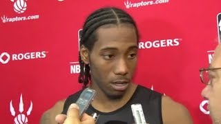 Kawhi Leonard Reacts To His Laugh Going Viral On Social Media I Dont Follow Social Media