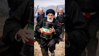 Donald Trump and the Israeli Prime Minister are pursuing the Iranian cleric.#trump#iran#funny#shorts