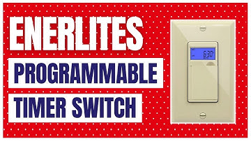 Enerlites 7 Days Digital in-Wall Programmable Timer Switch