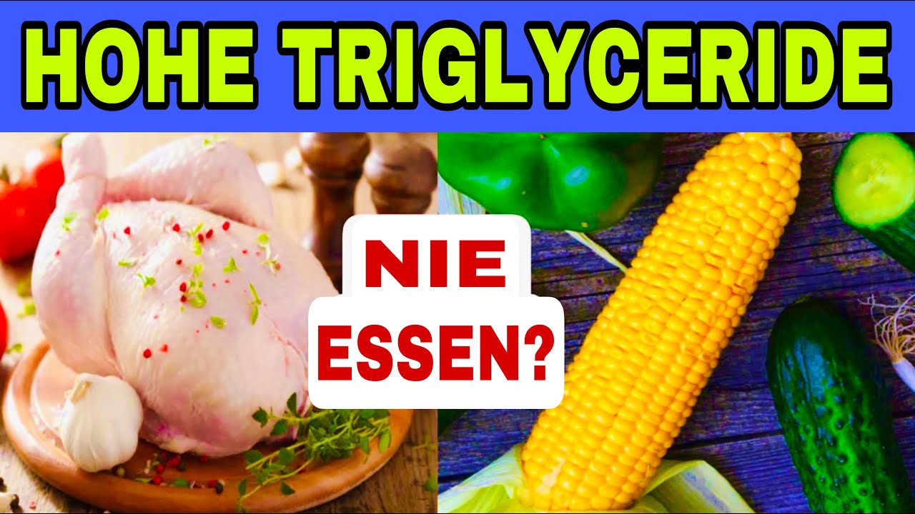 7 VERBOTENE Lebensmittel für HOHE TRIGLYCERIDE und die 7 BESTEN zur SENKUNG VON TRIGLYCERIDEN
