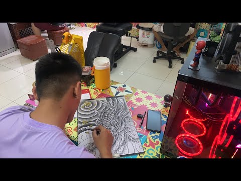 Live: Học viên mới thực tập vẽ chì | Sin Tattoo
