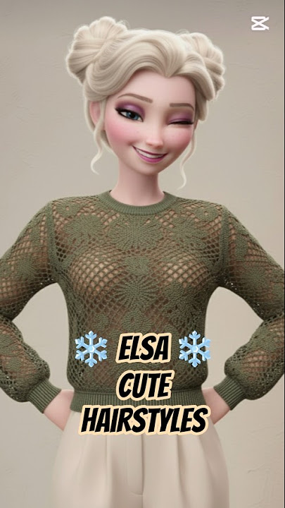 Frozen Elsa New Hairstyles and casual outfit ❄️ Cute Elsa Frozen Glow Up #elsa #disney #frozen