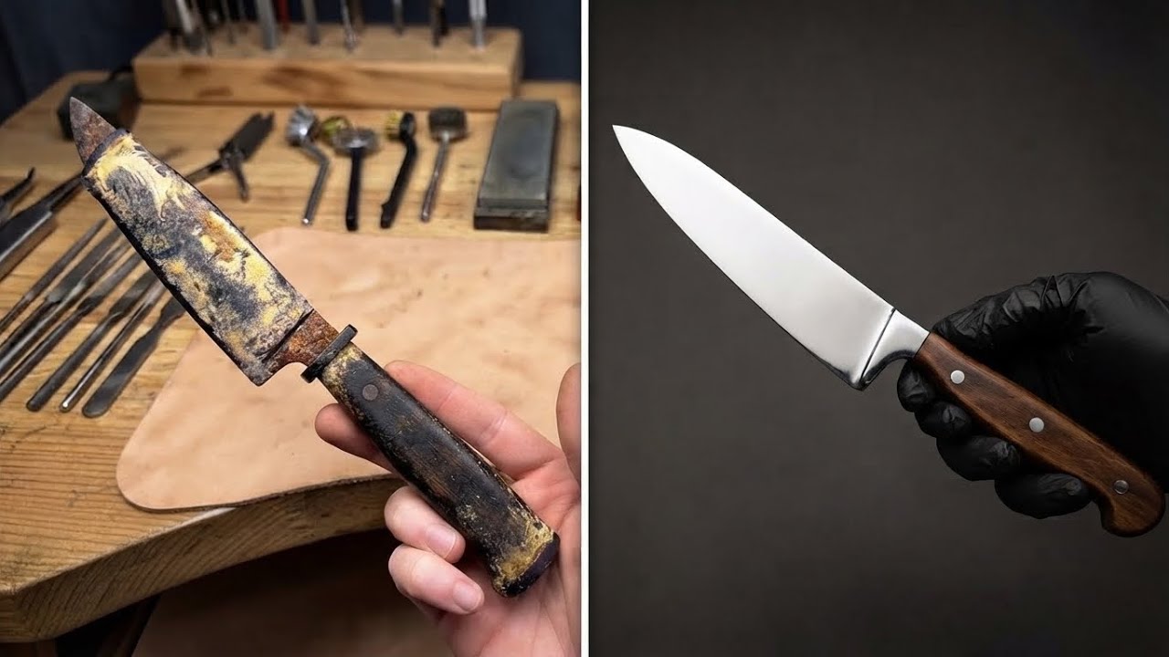 Old Knife Restoration & Repair🔥 - YouTube