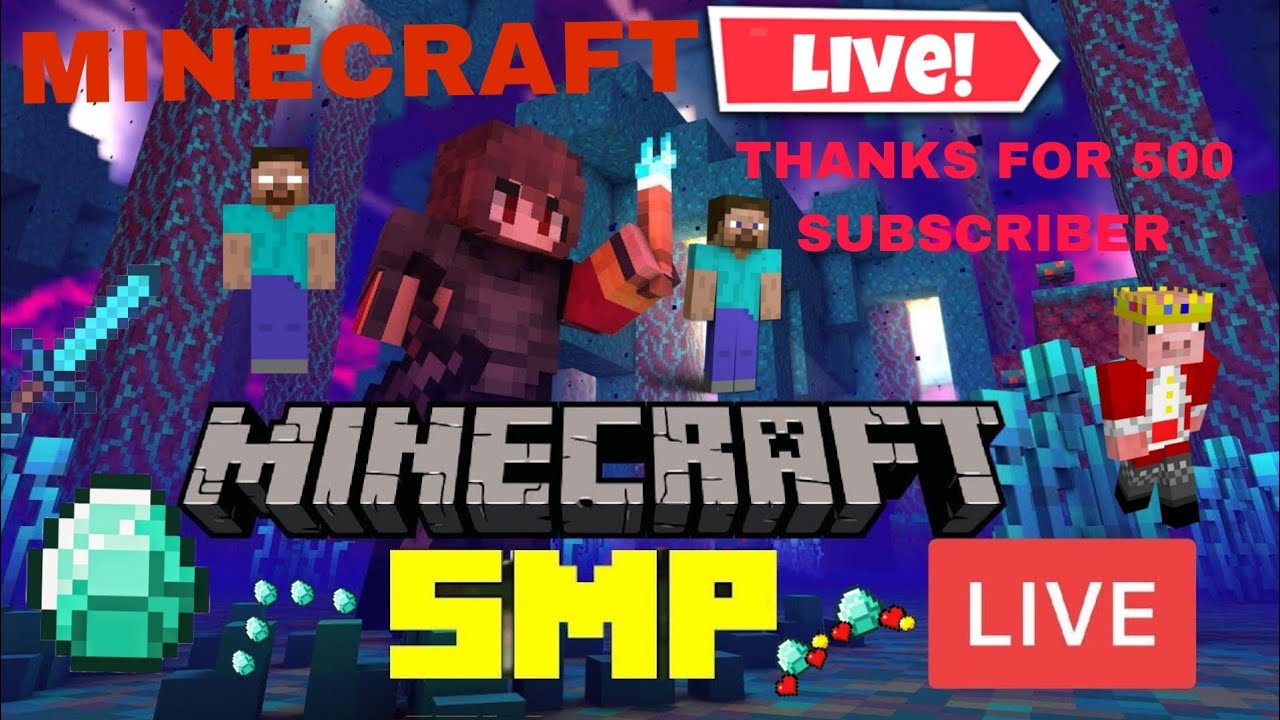 MINECRAFT LIVE WITH SUBSCRIBERS IN 24/7 ONLINE SERVER | JAVA+ BEDROCK ...