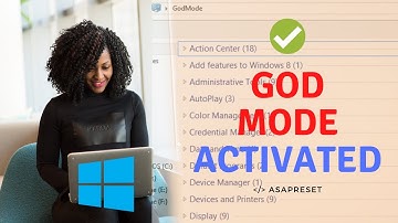 How to Activate GOD MODE on WINDOWS | TECHNIX | AsapRESET