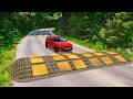 Cars vs Massive Speed Bump #02 | BeamNG Drive | Maxx Gaming ||