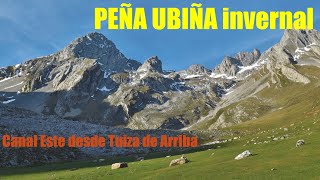 PEÑA UBIÑA GRANDE INVERNAL CANAL SURESTE DESDE TUIZA DE ARRIBA | CORDILLERA CANTÁBRICA-LEÓN/ASTURIAS
