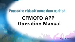 CFMoto APP Configuration and use. screenshot 5