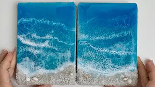 Ocean Epoxy Resin Art - DIY - Okyanus Efektli Epoksi Tablo Yapımı