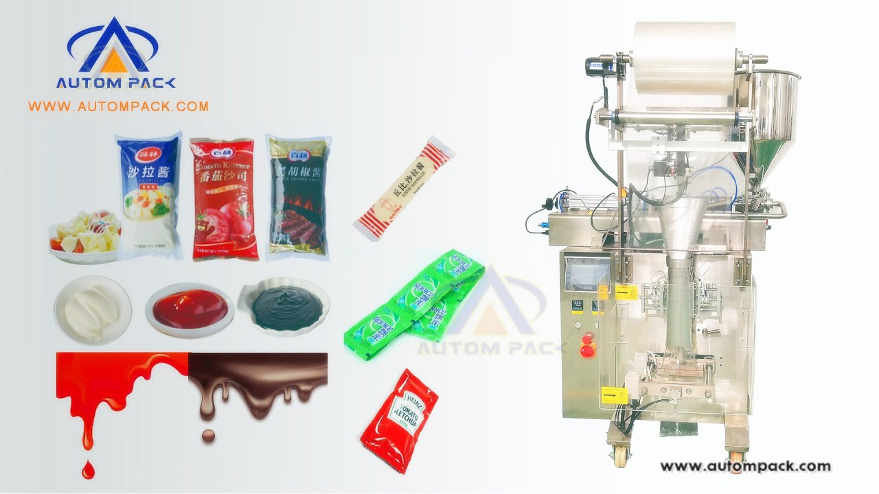 ATM 320L fruice packing machine,bean paste packing machine,sauce ...
