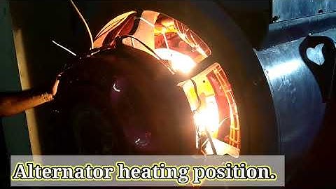 MWM ENGINE TCG 2020V16K ALTERNATOR, excitor rotor & stator heat position
