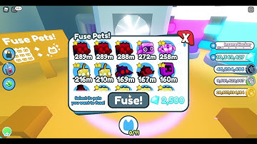 What happens when you fuse 2 Rainbow Toy Mouse & 1 Golden Mining Mole? (Pet Simulator X)