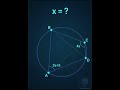 Math Shorts: Solve for x in a Circle! 🧠 | Geometry Challenge