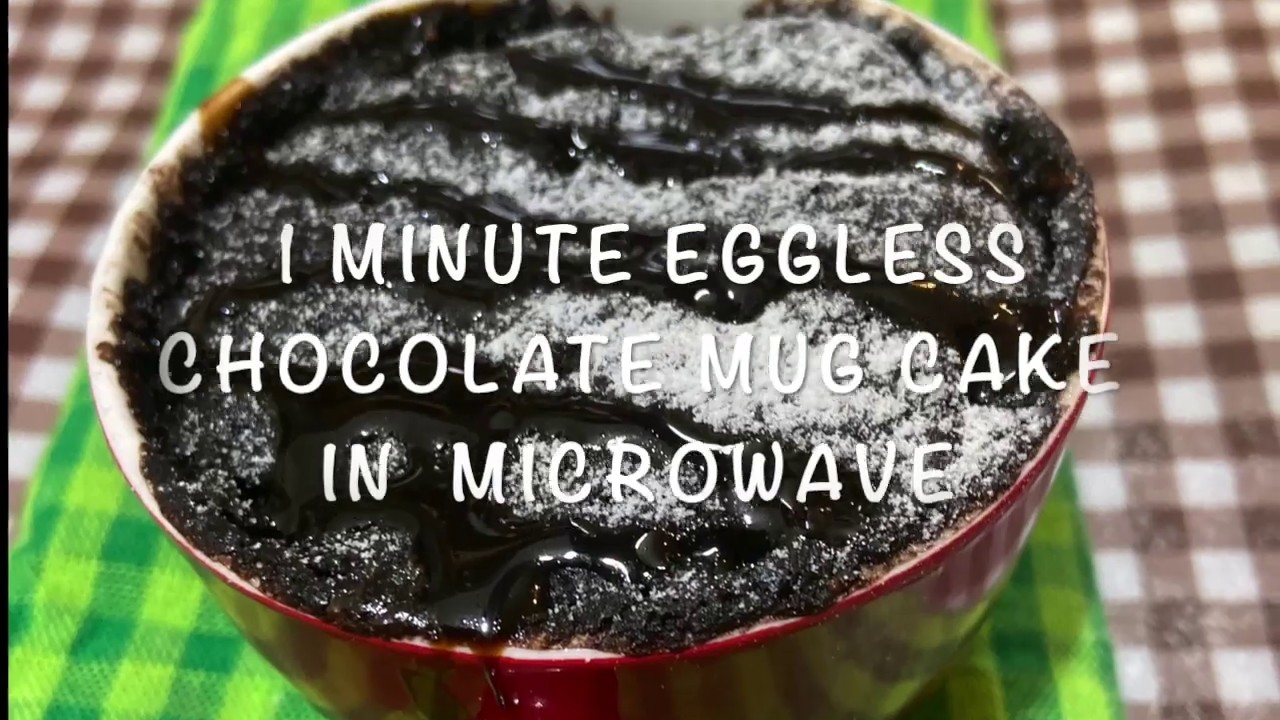 1 MINUTE EGGLESS CHOCOLATE MUG CAKE  IN MICROWAVE | Deepali Ohri