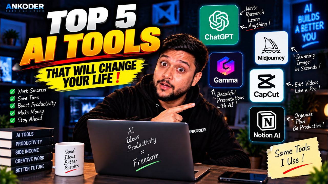 Top 5 AI Tools in 2025 You MUST Try 🚀 | Artificial Intelligence | Best ...