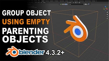 Blender 3D Parenting objects to an empty | #kukk graphic #blender