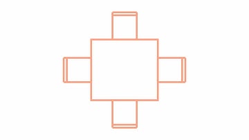 Autocad Dynamic Block - Dinner table (Plan)