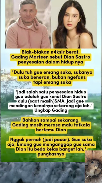 🔴 wah papa gading, diem diem naksir kak dian Sastro ternyata