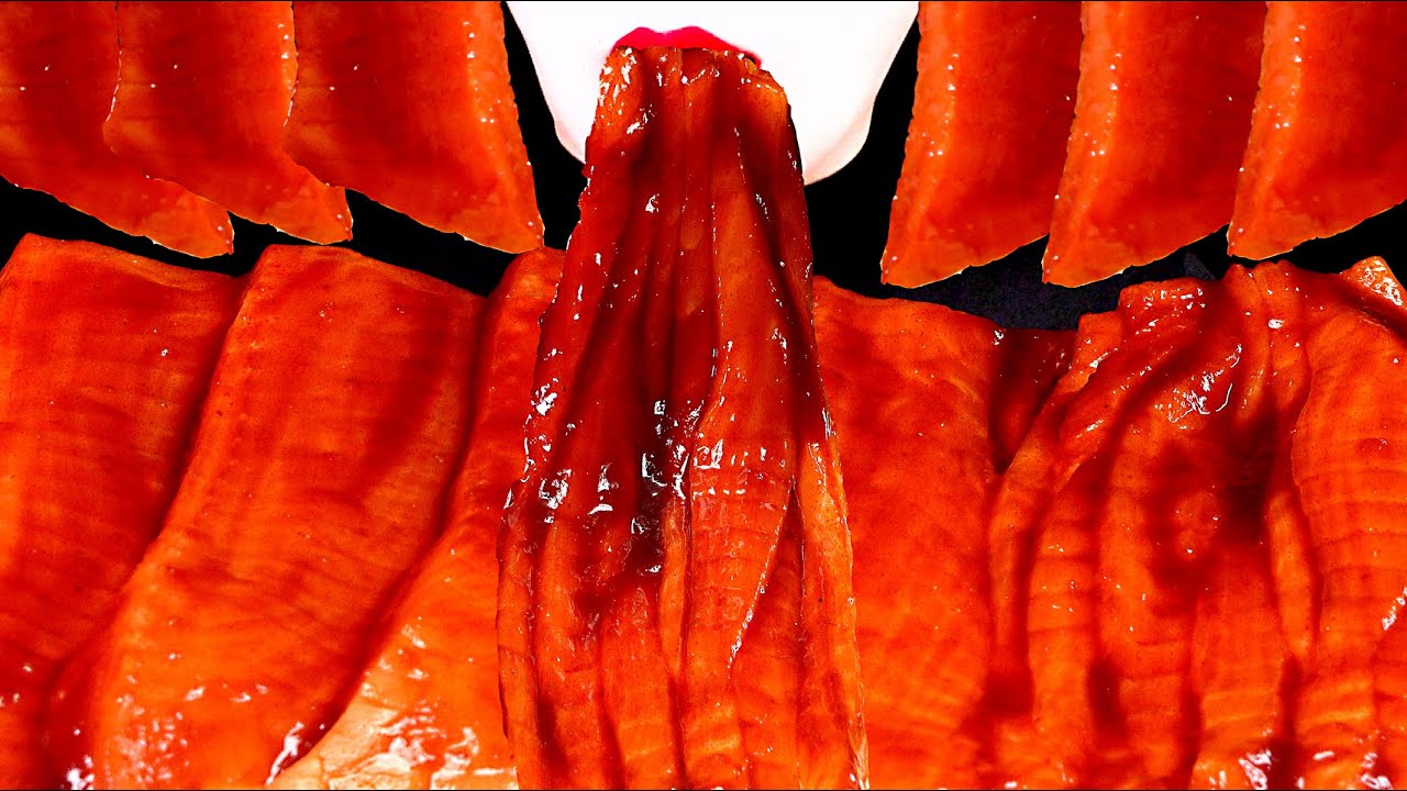 🔥불닭🔥연어😻 ASMR | SALMON SPICY FIRE CHICKEN SAUCE | MUKBANG | サケ| แซลมอน