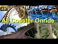 Parc Astérix All Coaster Onride (4K POV) Parc Asterix Alle Achterbahnen 1st row - Oziris - Goudurix
