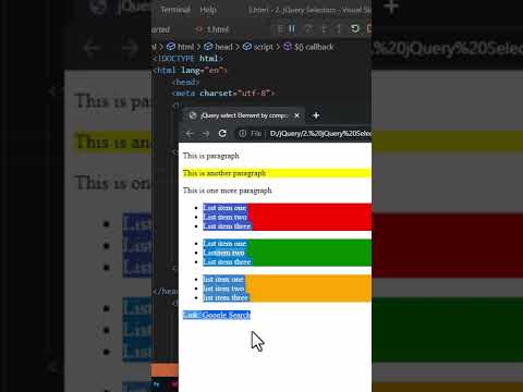 jQuery Select Element
