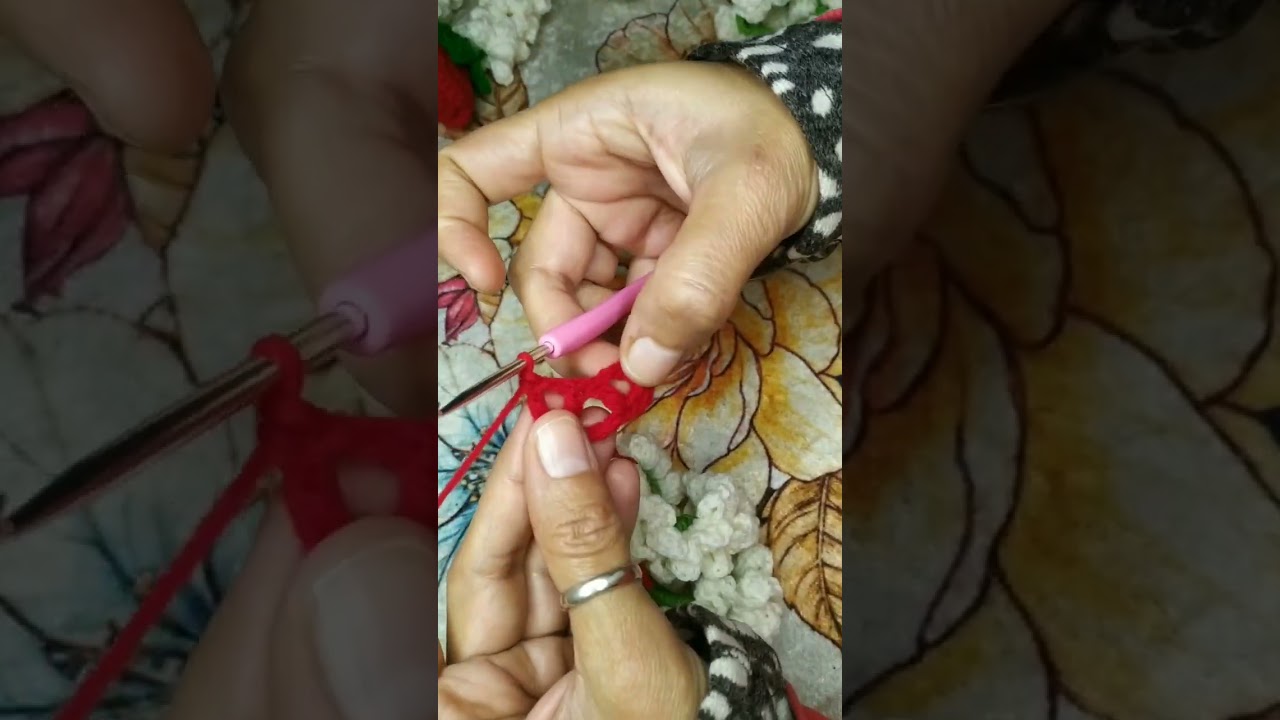 Crochet class 35- post 63- crochet made gajra type 1 - rubber band gajra 