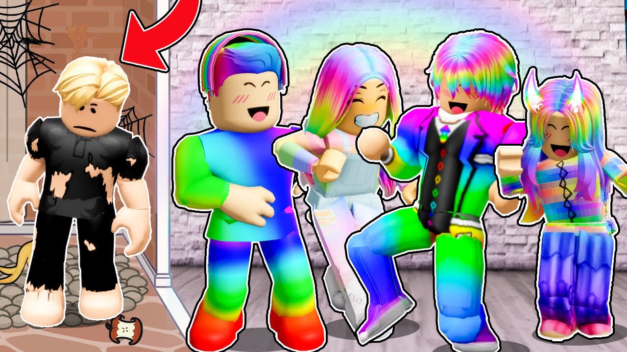 فيلم روبلوكس : انا الوحيد فى عائلتى الذى لا امتلك شعر قوس قزح 🌈😭 قصة جامدة بجد 🔥