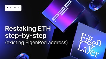Restaking Ethereum with EigenLayer and P2P.org (for users with EigenPod address, step-by-step)