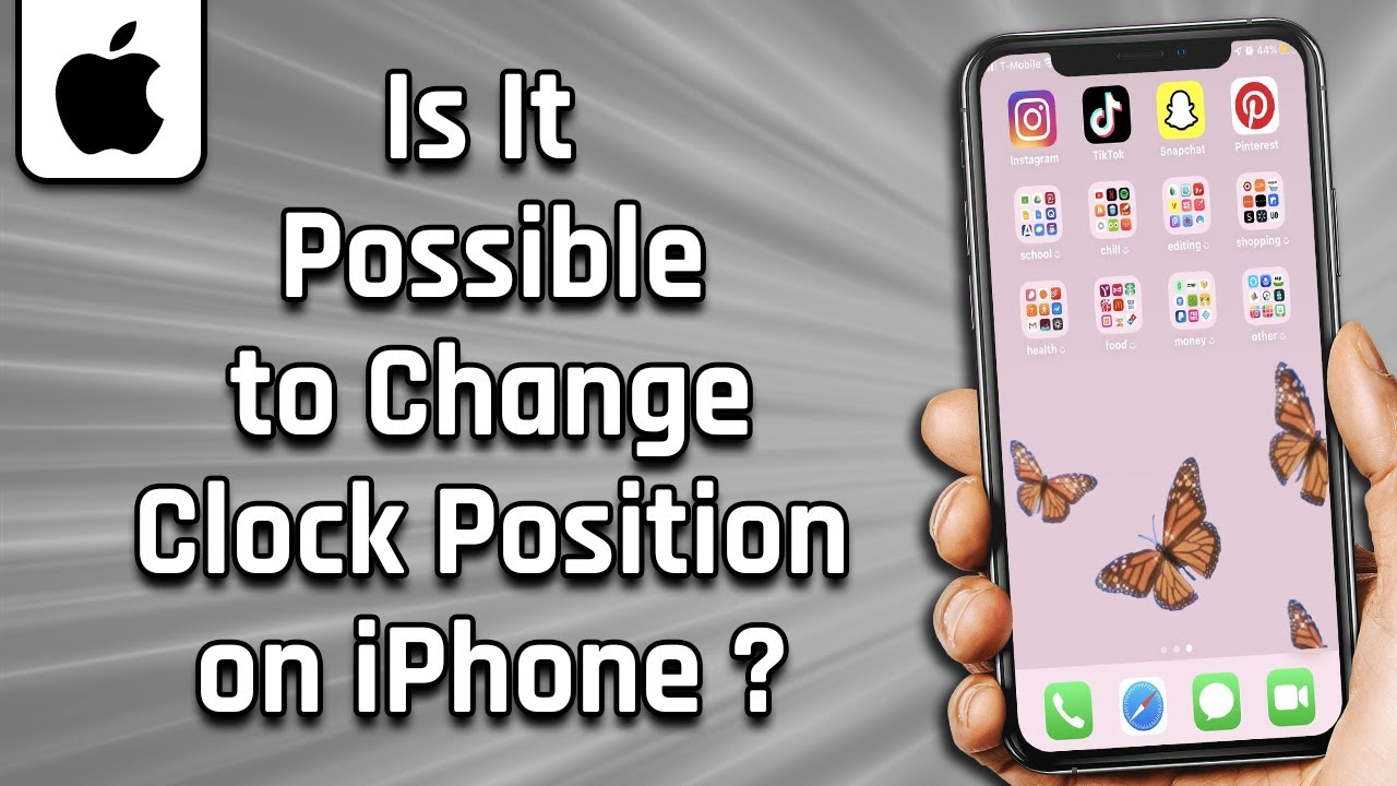 Is It Possible To Change Clock Position On Iphone YouTube