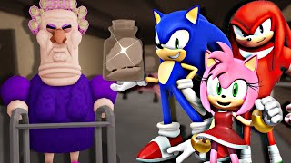 SONIC VS ESCAPE GRUMPY GRAN IN ROBLOX | HARD MODE