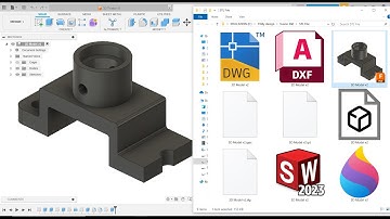 How to save fusion 360 file in various Format | How to Export Fusion 360 File