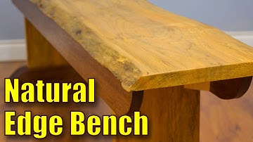 How to Make a Live Edge Bench | Natural Edge Bench