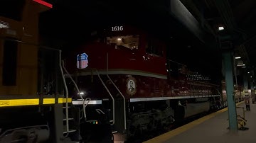 A tour of The UP OCS train at OTC with UP 1616 and 6017 on November 11, 2025￼
