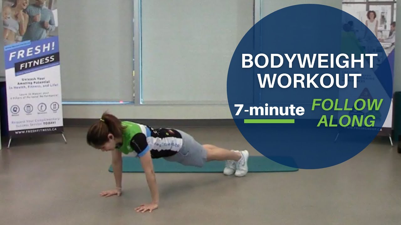7Minute Follow Along Bodyweight Workout YouTube
