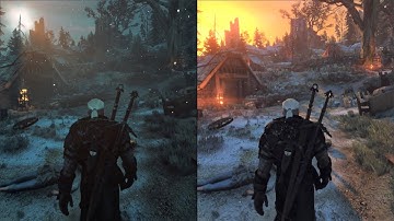 The Witcher 3 | Vanilla vs PLM Ultimate 7.0 vs ALM | Lighting mods Comparison