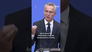 NATO Chief: Poland Explosion Likely Ukrainian Air Defense Missile #shorts