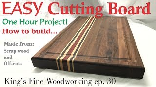 How to build a Walnut Cutting Board in an hour If you would like to help support our channel, there are a number of ways. One way 