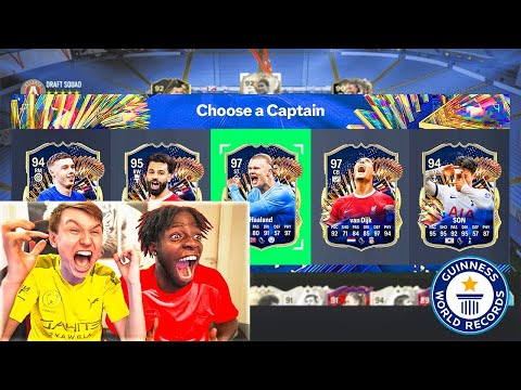 BREAKING THE FC24 TOTS FUT DRAFT WORLD RECORD!! ft xDUTTINHO